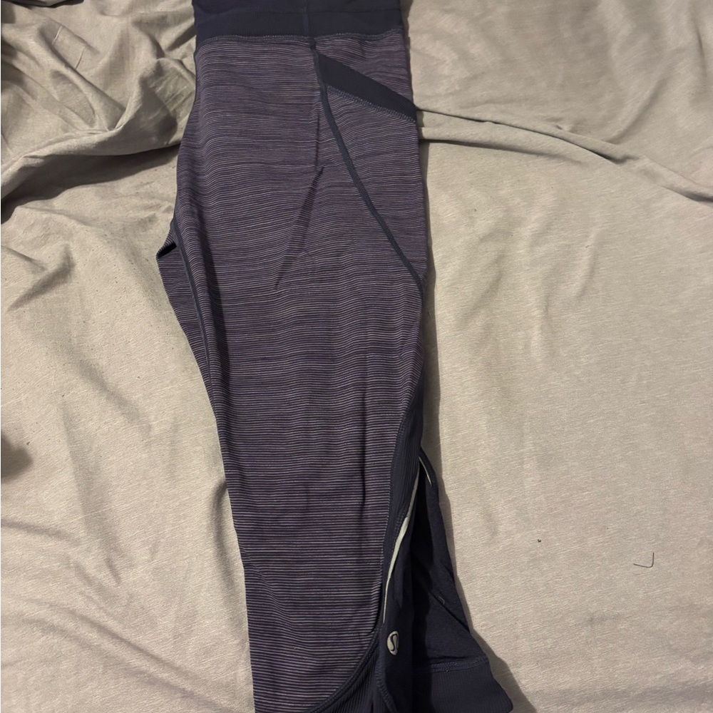 lululemon athletica purple Heathered Capri Leggings